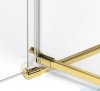 New Trendy Avexa Gold Brushed drzwi wnękowe 80x200 cm złoto szczotkowane przejrzyste prawa EXK-1715
